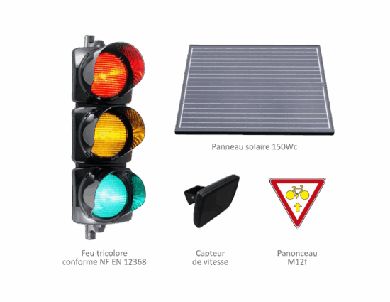 Feu rouge intelligent solaire - 13011_1