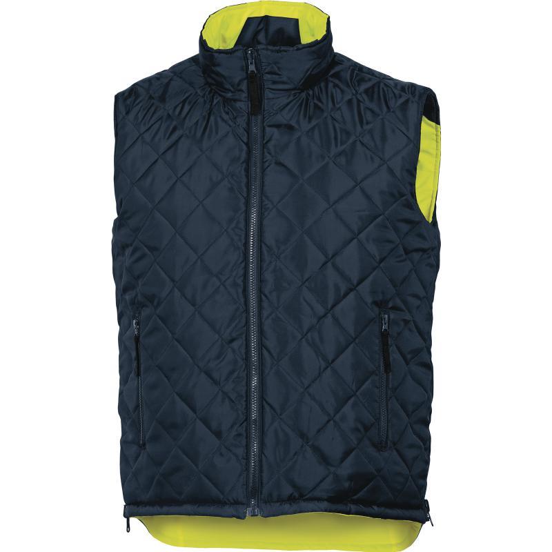 Gilet chaud réversible haute visibilité - Polyester Oxford enduit PU - Fidjihv_1