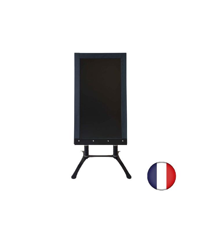 Panneau trottoir - Cadre bois sur piétement design, dimensions 128 cm x 65 cm - Référence : LSTF33AN_1