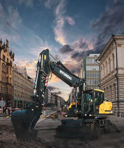 Pelle sur chenilles HYUNDAI HW210A - 21 tonnes, moteur Stage V, cabine design d'avant-garde_1