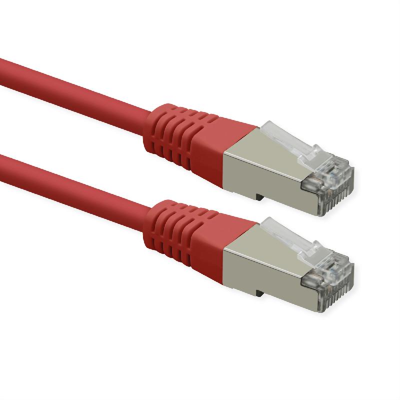 ROLINE Cordon Cat.6 (Classe E), PoE, S/FTP (PiMF) , rouge, 1,5 m_1