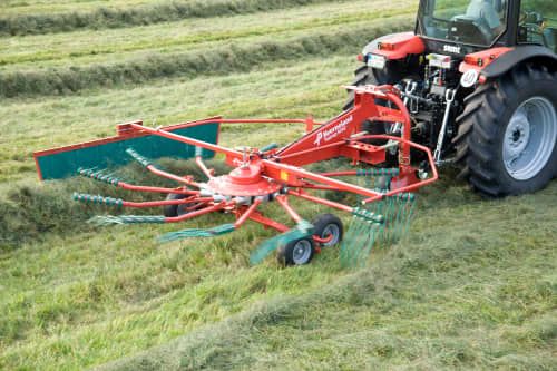 9542 - Andaineur mono rotor Kverneland - largeur de travail 4,20 m - boîtier sans entretien_1