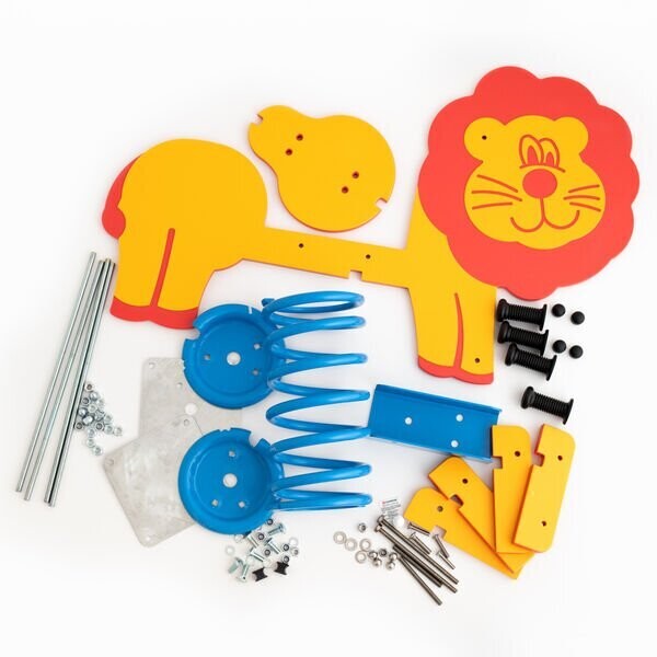 Jeu à ressort lion monoplace - Conforme EN1176 - Référence BT15083 - Ressort EIBACH et plastiques HDPE durables_1