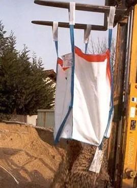 LOT de 10 BIGBAGS neuf 90X90X80, SWL: 1500 kg, - 6/1 - OT avec bandes fluorescentes / OT + sécutité_1