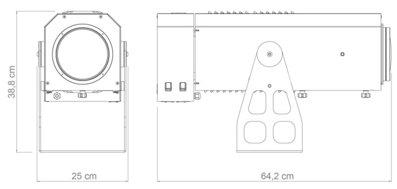 Projecteur gobo golux plus - goboservice - 96 500 lux à 5 mètres_1