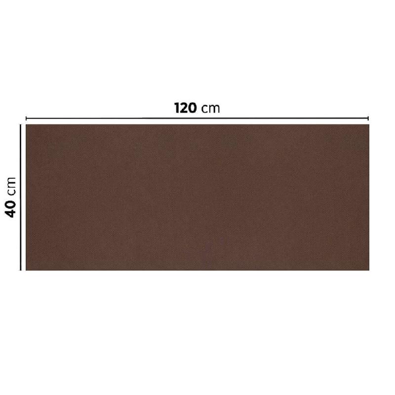 Tête-à-tête pliée en V intissé chocolat 40x120cm - par 400_1