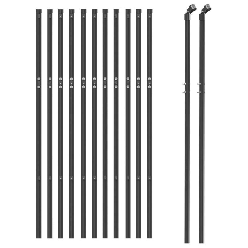 Vidaxl clôture à mailles losangées anthracite 1x25 m 153961_1