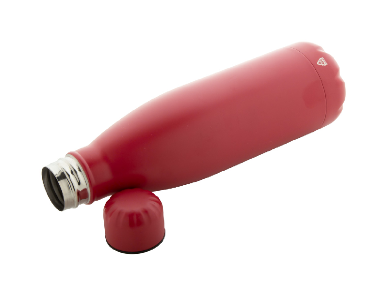 Bouteille en acier inoxydable recyclé - 790 ml - couleur rouge - poids léger 172 g_1