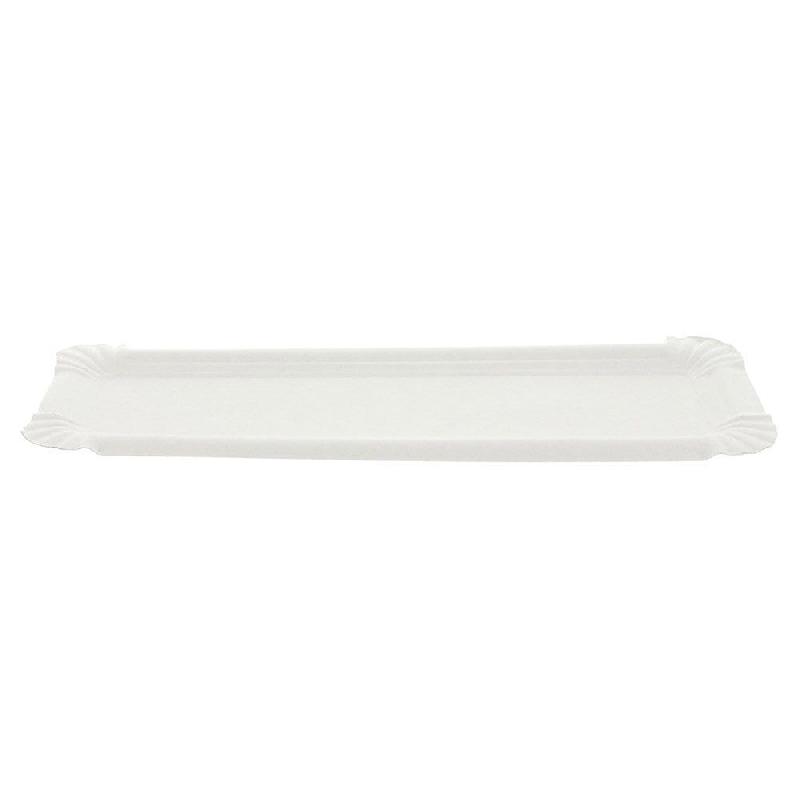 Barquette pour hot dog carton blanc 23x8cm - par 2500_1