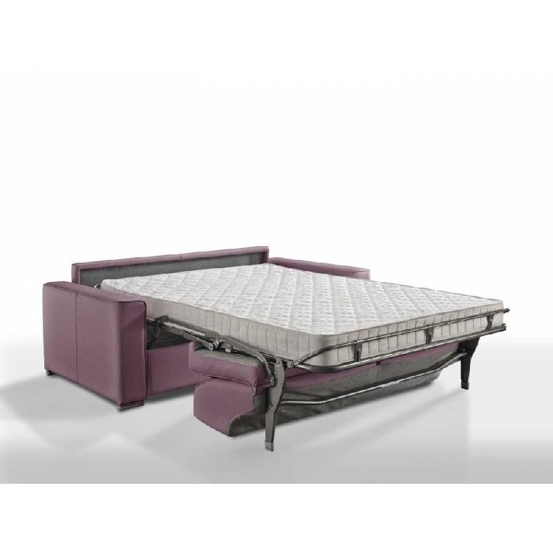 Canapé convertible express Premium 120 cm - Sommier à lattes Renatonisi - Matelas Bultex Tweed fuchsia_1