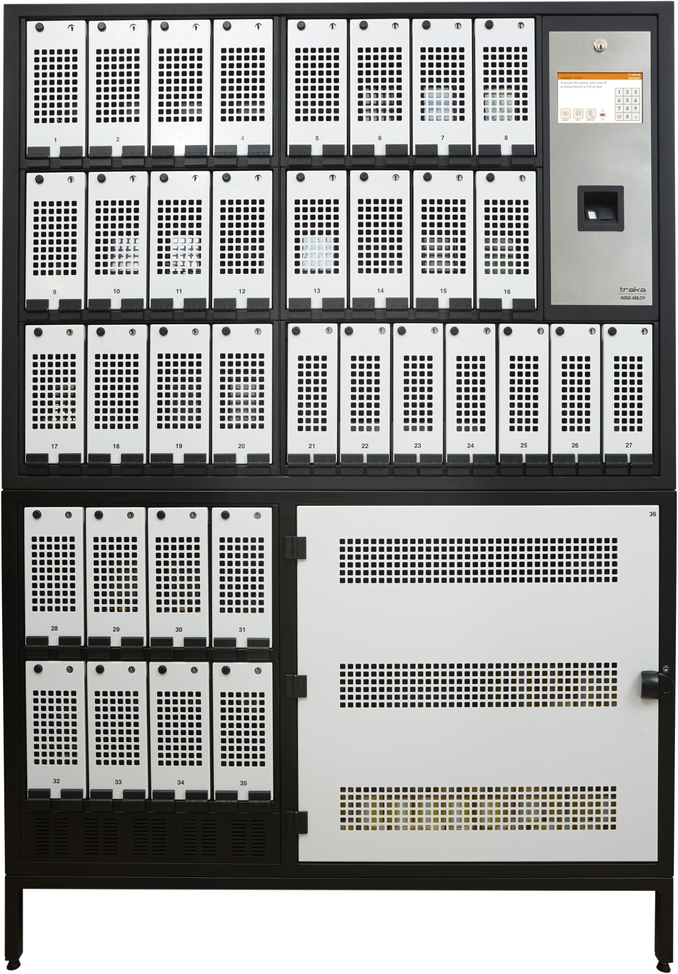 Casier électronique avec chargeur intégré, pour la gestion sécurisée des radios et téléphones - traka box_1