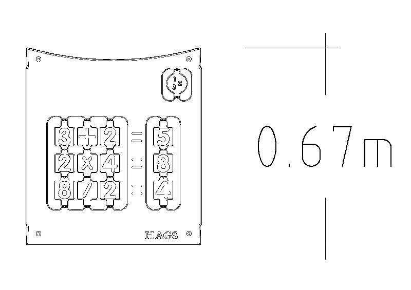 Panneau de jeu d'éveil Équations réf-8061969 - Hags - structure pour aire de jeux - tranche d'âge 2-12 ans_1