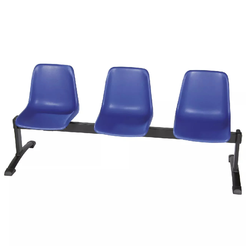 Poutre accueil visiteurs So Crema - P15, 3 places + 1 tablette, Piètement standard_1