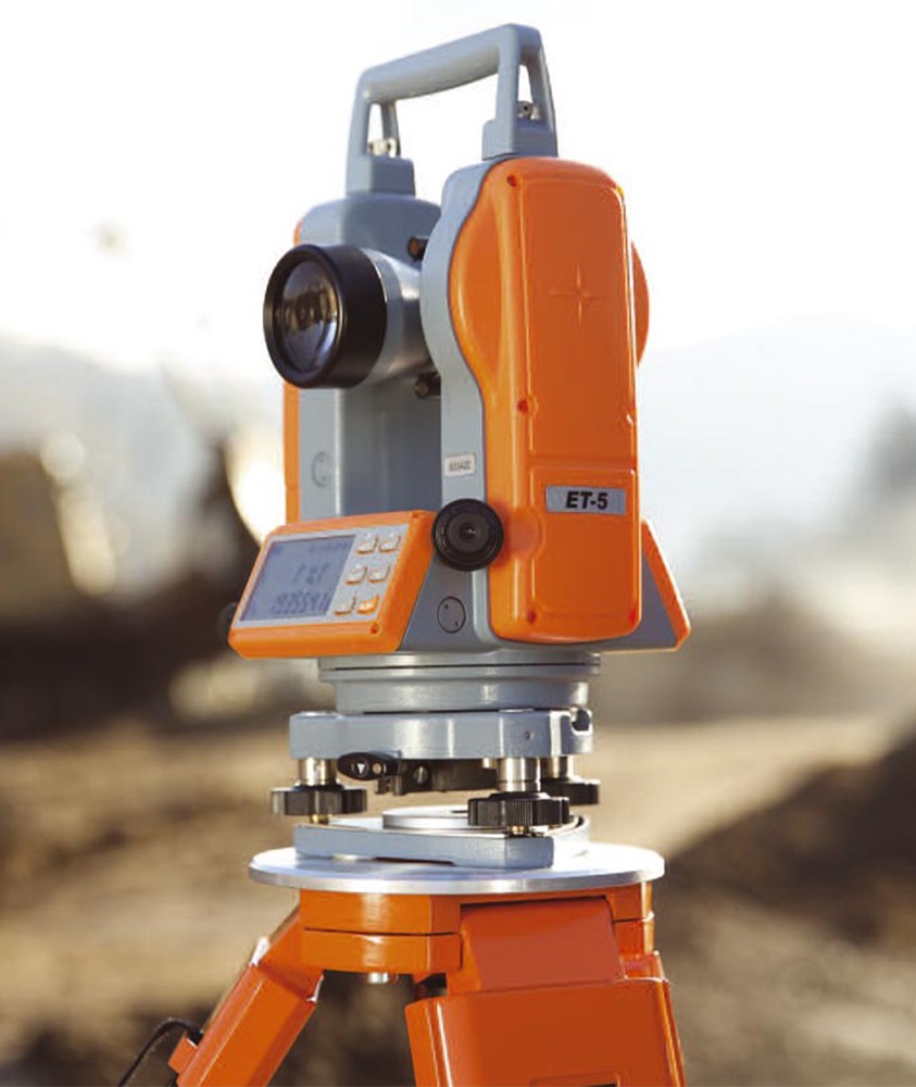 Théodolite de topographie NEDO ET5 - affichage numérique, compensateur vertical automatique, précision 5