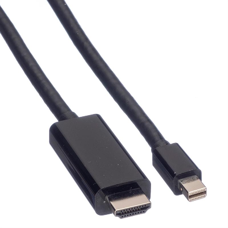 VALUE Mini DisplayPort Câble, Mini DP - UHDTV, M/M, noir, 2 m_1
