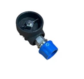 Vanne de lavage inox - Protection vulcanisée EPDM Noir - 60 bar - 80°C_1