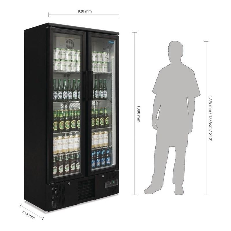 Armoire à boissons vertical double porte battante Série G 490L GJ449 Polar_1