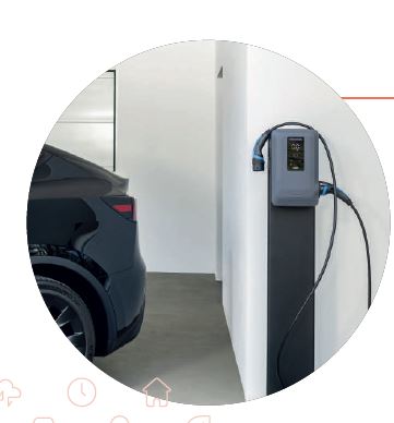 Borne de recharge avec câble pour voiture électrique - Dazebox Share T - compacte, connectée et efficace_1