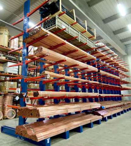 Cantilever pour le stockage d'unités de charge de grande longueur - Securirack© - rayonnage léger ou lourd, simple ou double face_1