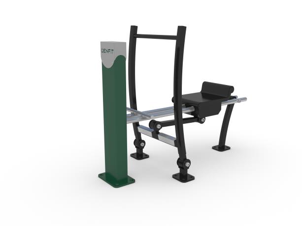 Équipement de fitness extérieur - Rameur Denfit Gym Hags - Réf. 8065049 - Plaque auto-stable_1