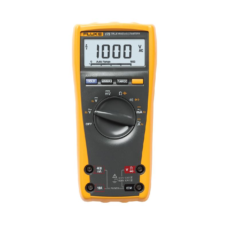 FLUKE-175/F - Multimètre portable TRMS AC, 6 000 points, sécurité 600 V CAT IV_1
