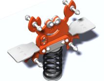Jeu à ressort crabe gamme Pilotis - BMJR201 - Crea Equipements - Pour enfants de 2 à 6 ans_1
