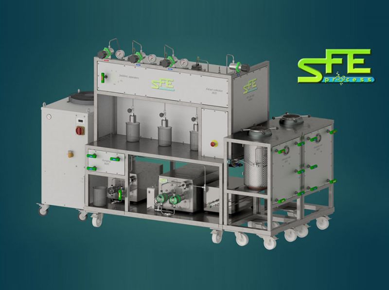 Système d'extraction CO2 supercritique 2 x 5 L pour laboratoire