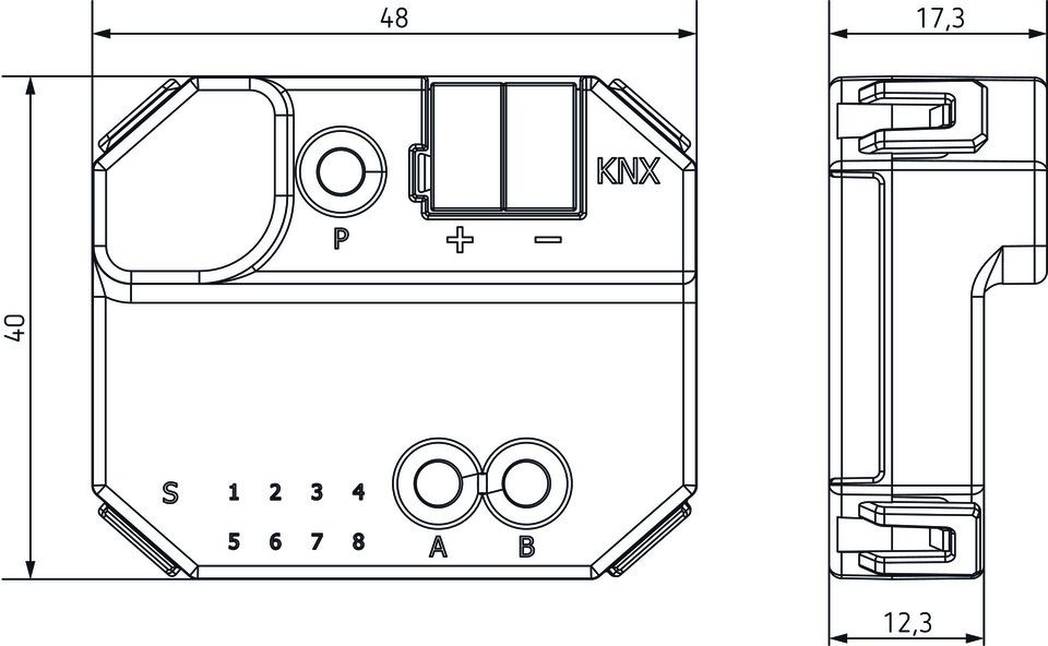 Coupleur TP-RF KNX - Theben - encastré - N° de réf. 9070868 - compatible KNX Secure_1