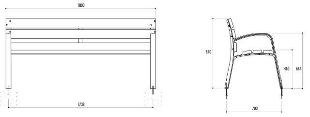 BANC PUBLIC EN BOIS RECYCLÉ MODO_1