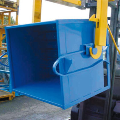 Caisse-palette métallique basculante en acier mécano-soudé - Pour déchets - Utilisation avec palonnier - Charge 1500 à 2000 kg_1