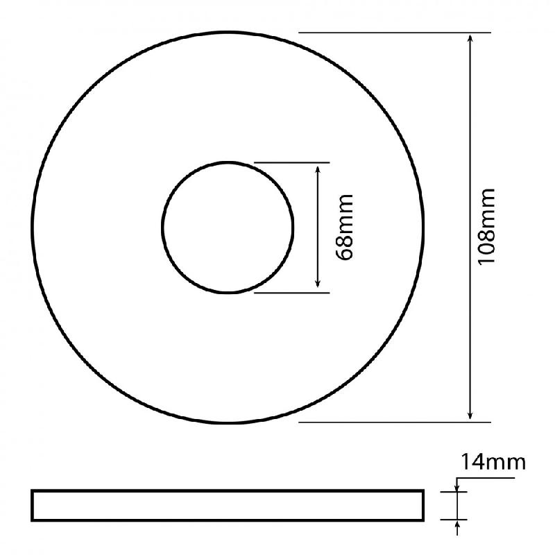 Joint WC pour sortie de cuvette - SAS - Caoutchouc - L.9.5 x H.15 x P.1 cm_1