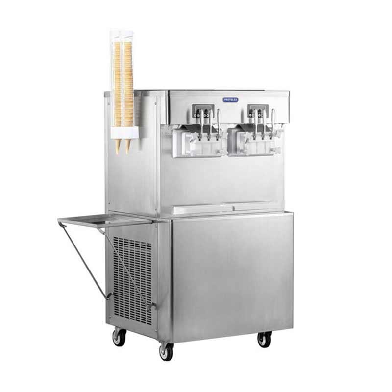 Machine à Glace Italienne 4 parfums + 2 mix - 70 L/h - refroidissement à air - 5,4kW_1