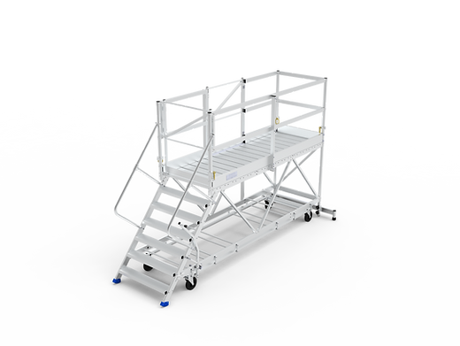 Plateforme en aluminium pour accès bennes à déchets - Charge admissible 300 kg_1