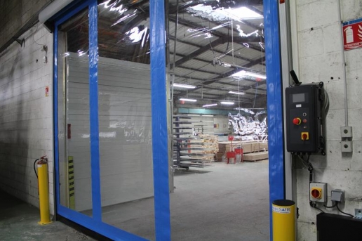 Porte rapide planézip 3 / souple / à enroulement / utilisation intérieure / 5000 x 4820 mm_1