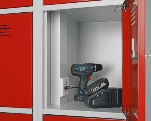 Vestiaire multicases 9 compartiments avec fonction de recharge - 120 cm de largeur_1