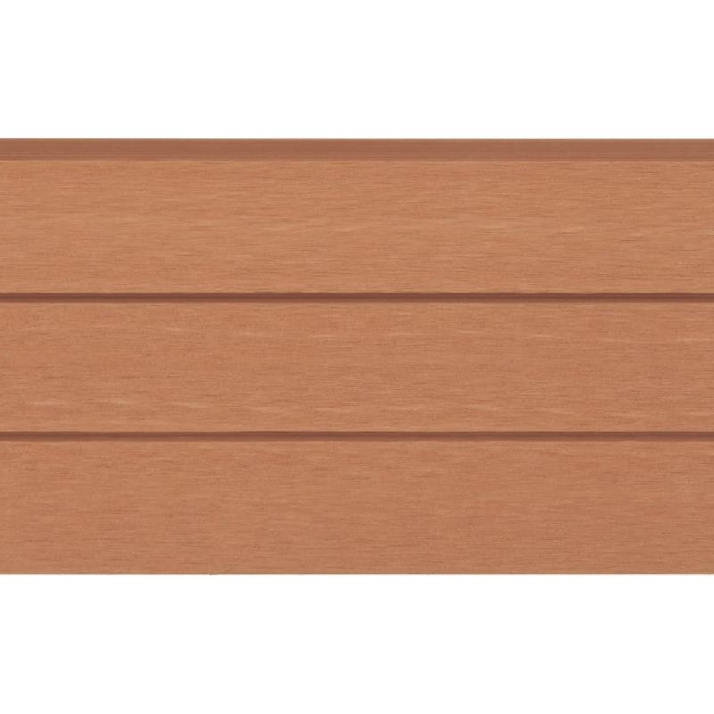 Vidaxl ensemble de clôture wpc 5 carré 872x187 cm marron 3053265_1