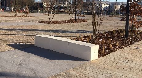 Banquette Dune - Béton Rectangulaire 2m - Modulable et Juxtaposable_1