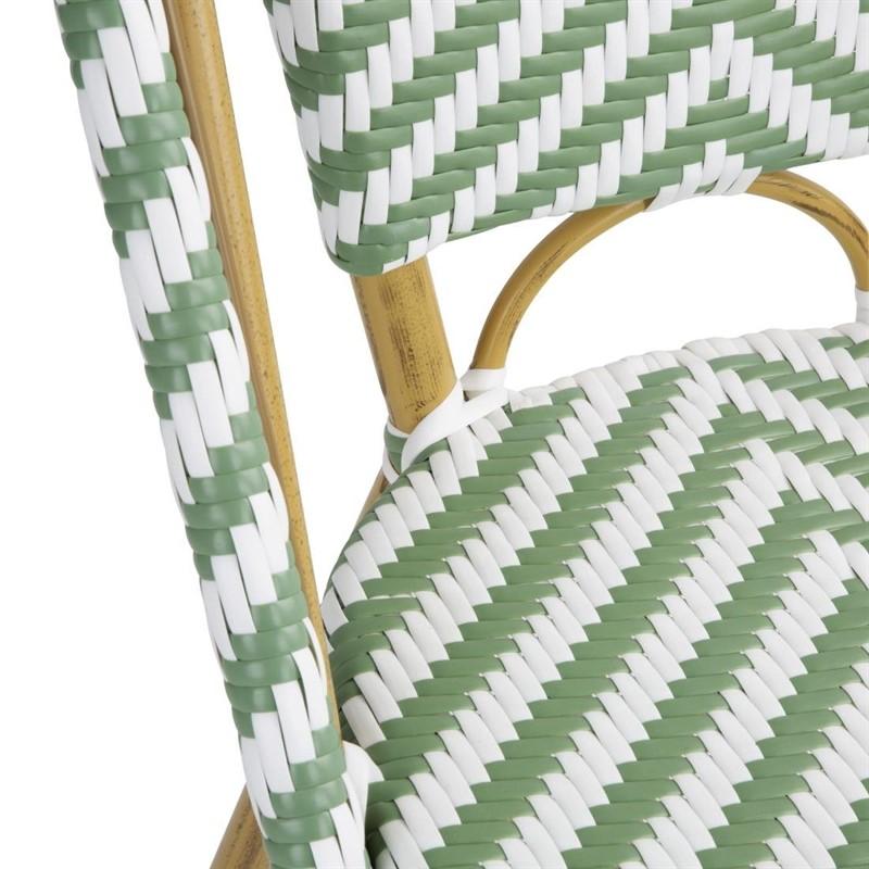 Chaises style parisien en rotin vert clair - Lot de 2 - FU535 | Bolero_1
