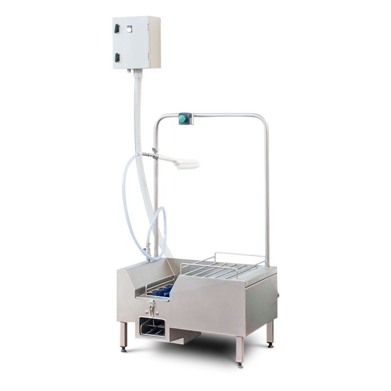 Dispositif compact HUMIDE 800 pour nettoyer les semelles de bottes et chaussures de travail