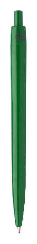 Stylo bille antibactérien en plastique - encre bleue - couleur vert - conforme à la norme ISO 22196_1