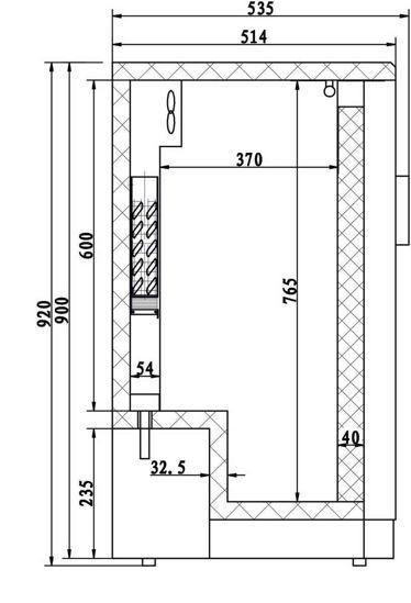 Arrière bar 223L 2portes coulissantes vitrées AFI Collin-Lucy_1