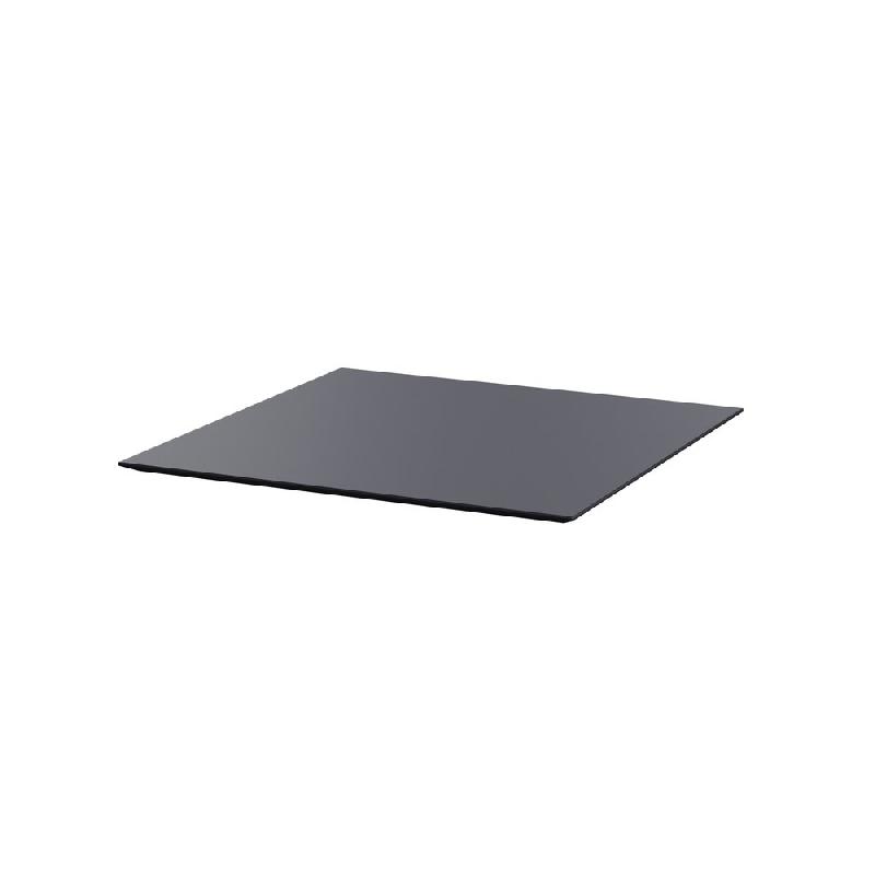 HPL Plateau de table carré Noir 70x70 cm_1