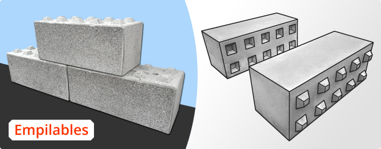 Système de murs de soutènement empilables sans ancrage