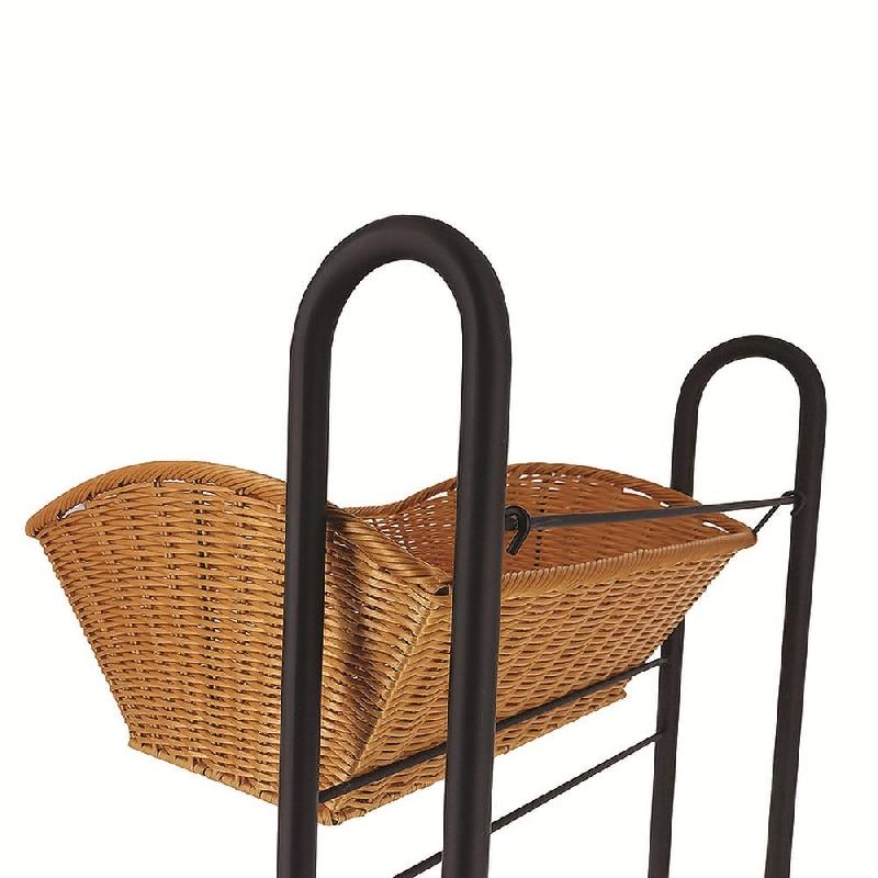 Présentoir Aude - 5 corbeilles - 60x50x134cm - miel_1