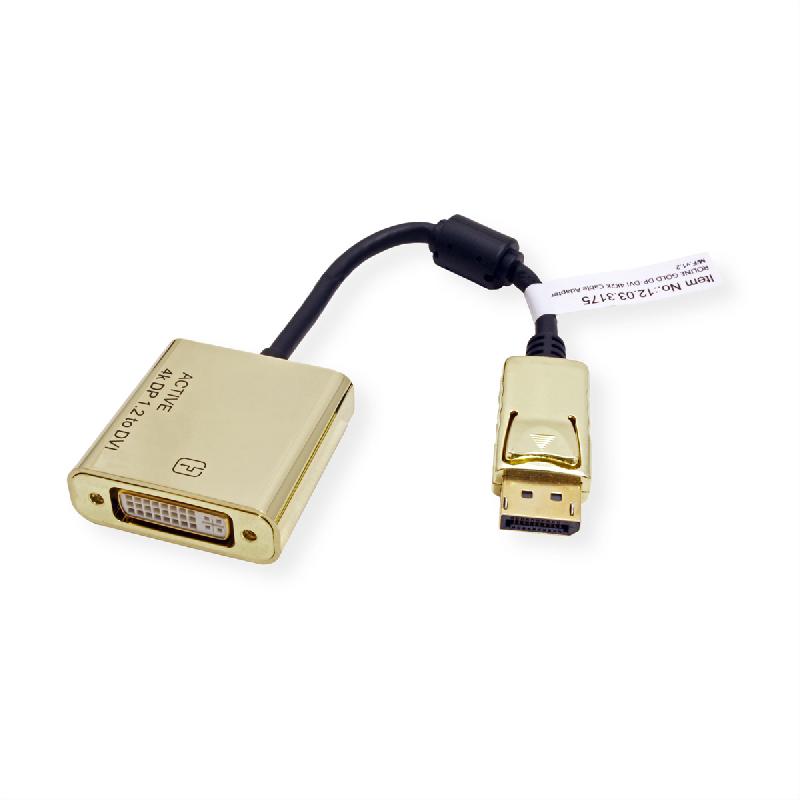 Roline gold 4k adaptateur displayport - dvi, dp m-dvi f_1