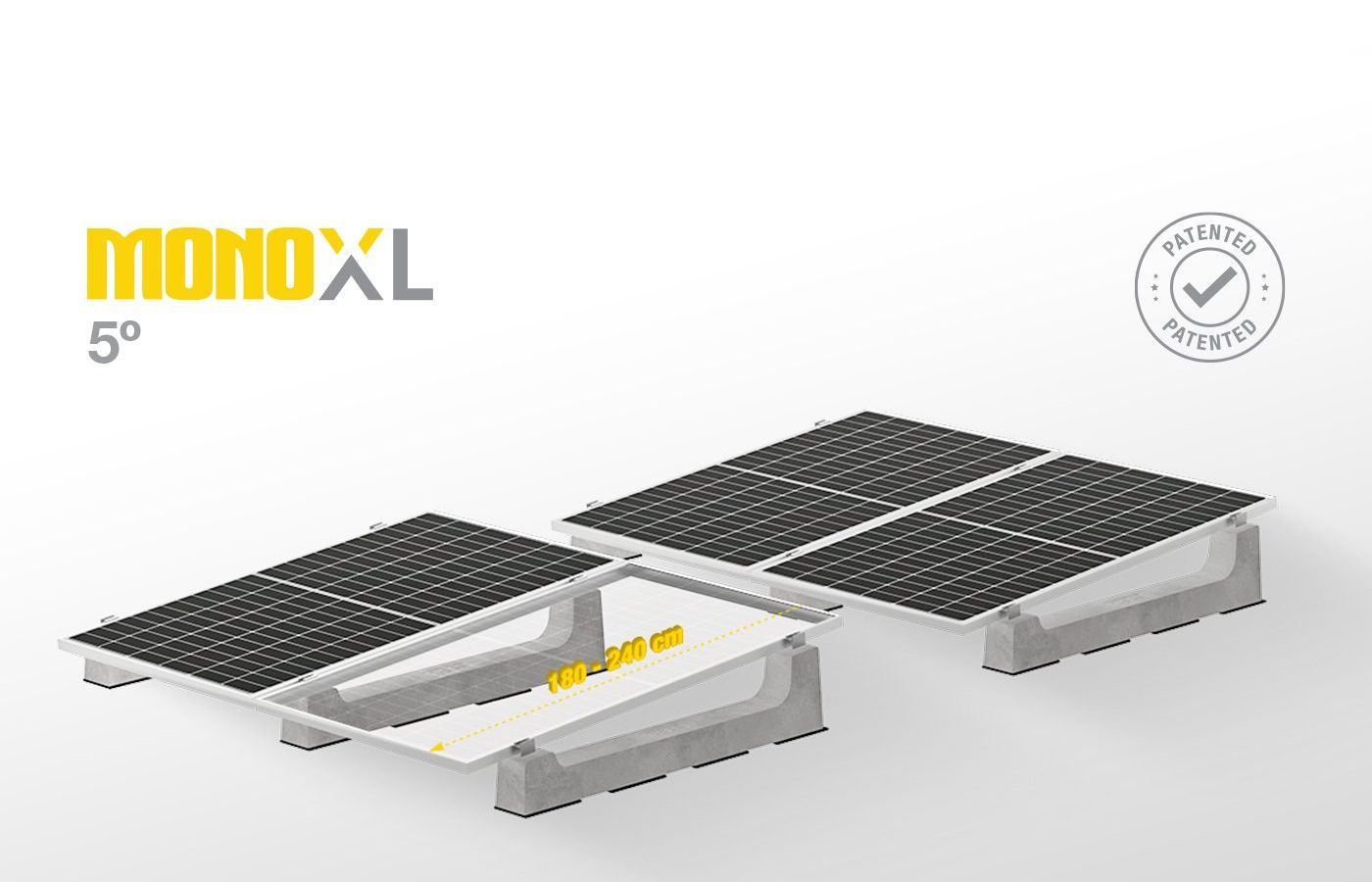 Support grands panneaux photovoltaique_Portrait_5 et 10°_1