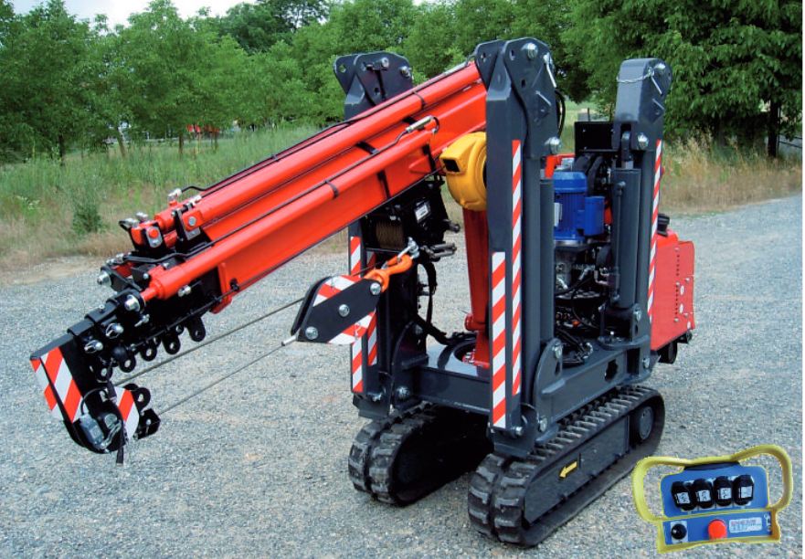 Model 510-e4 spider - Grue araignée - 2.5t - Honda GX690, 22HP, 12.30m flèche_1