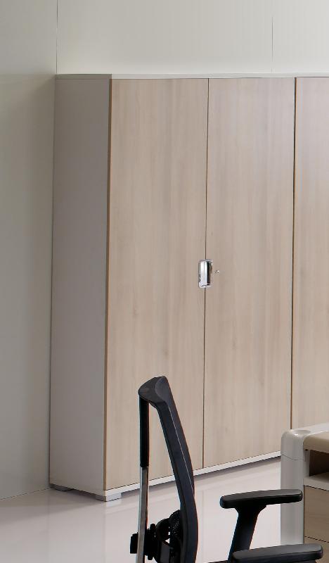 Armoire haute à portes battantes TAK - Mobel Linea - Acacia clair_1