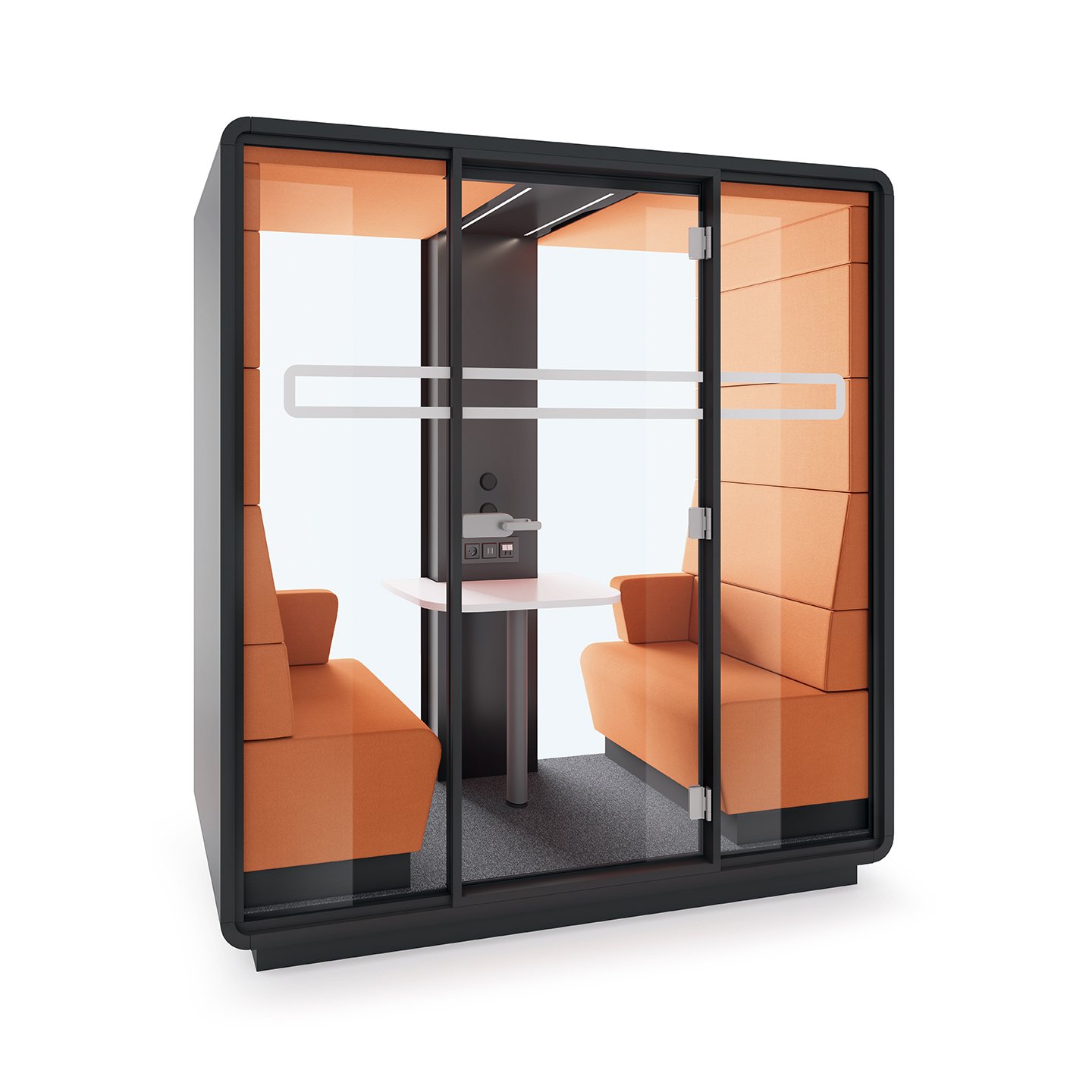 Cabine de réunion acoustique compacte pour environnements professionnels_1