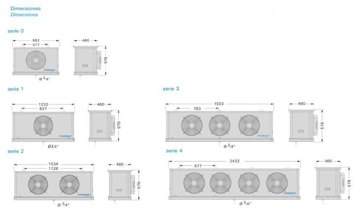 Évaporateur - intarcon cubique - alimentation électrique 230 v-i-50 hz_1